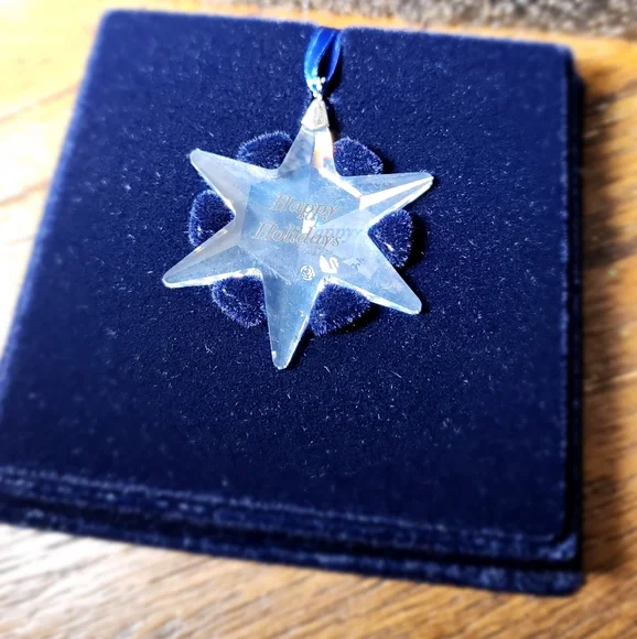 RARE- Swarovski crystal 892342 snowflake Happy holidays small -NOS - B1-L23 - Picture 8 of 8